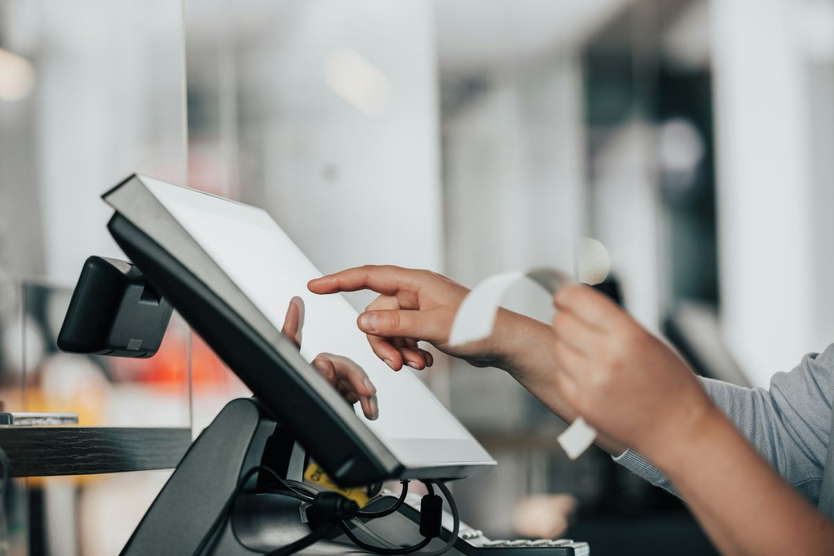 Betaling med kortterminal i butikk